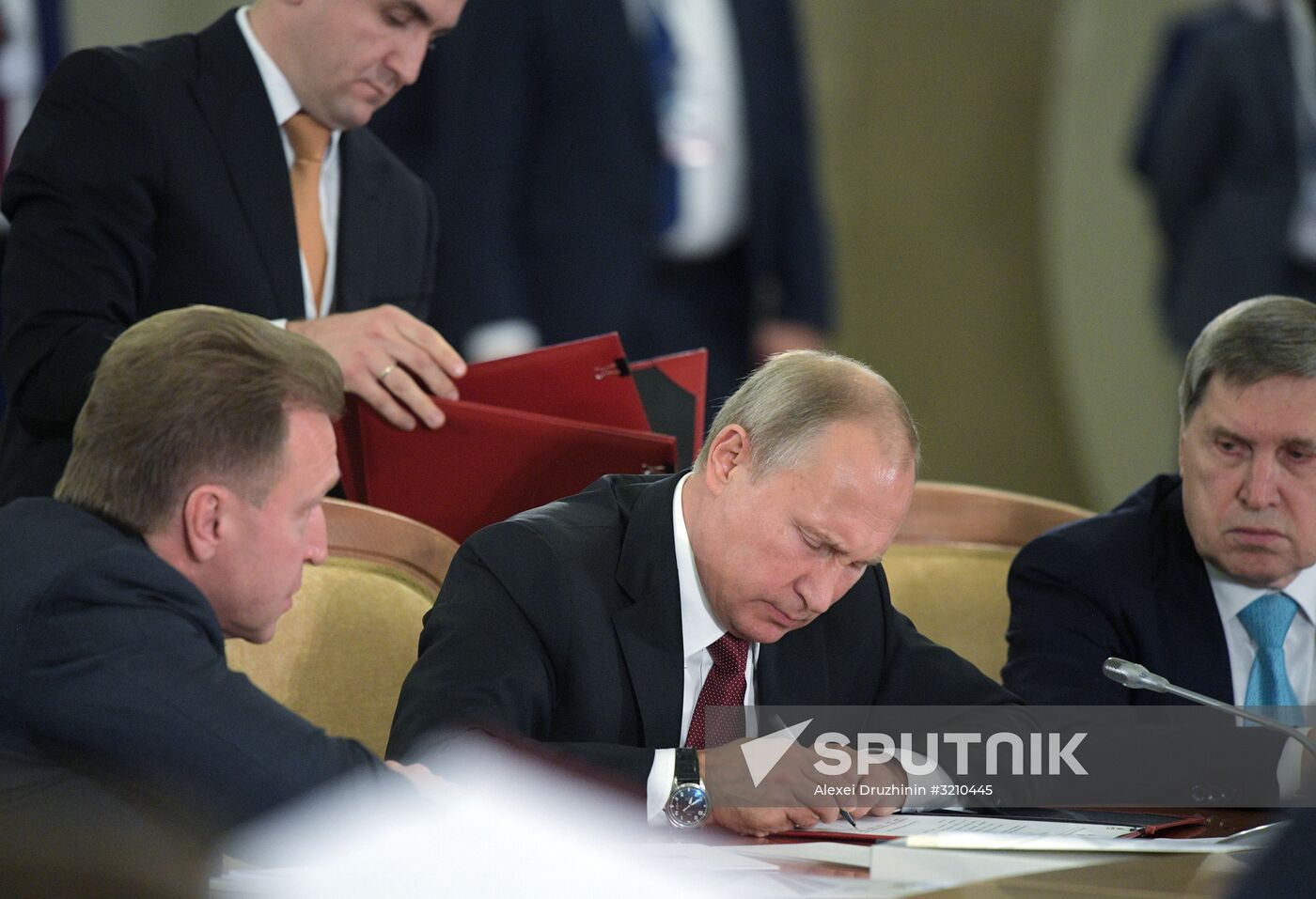 Russian President Vladimir Putin attends EAEU summit