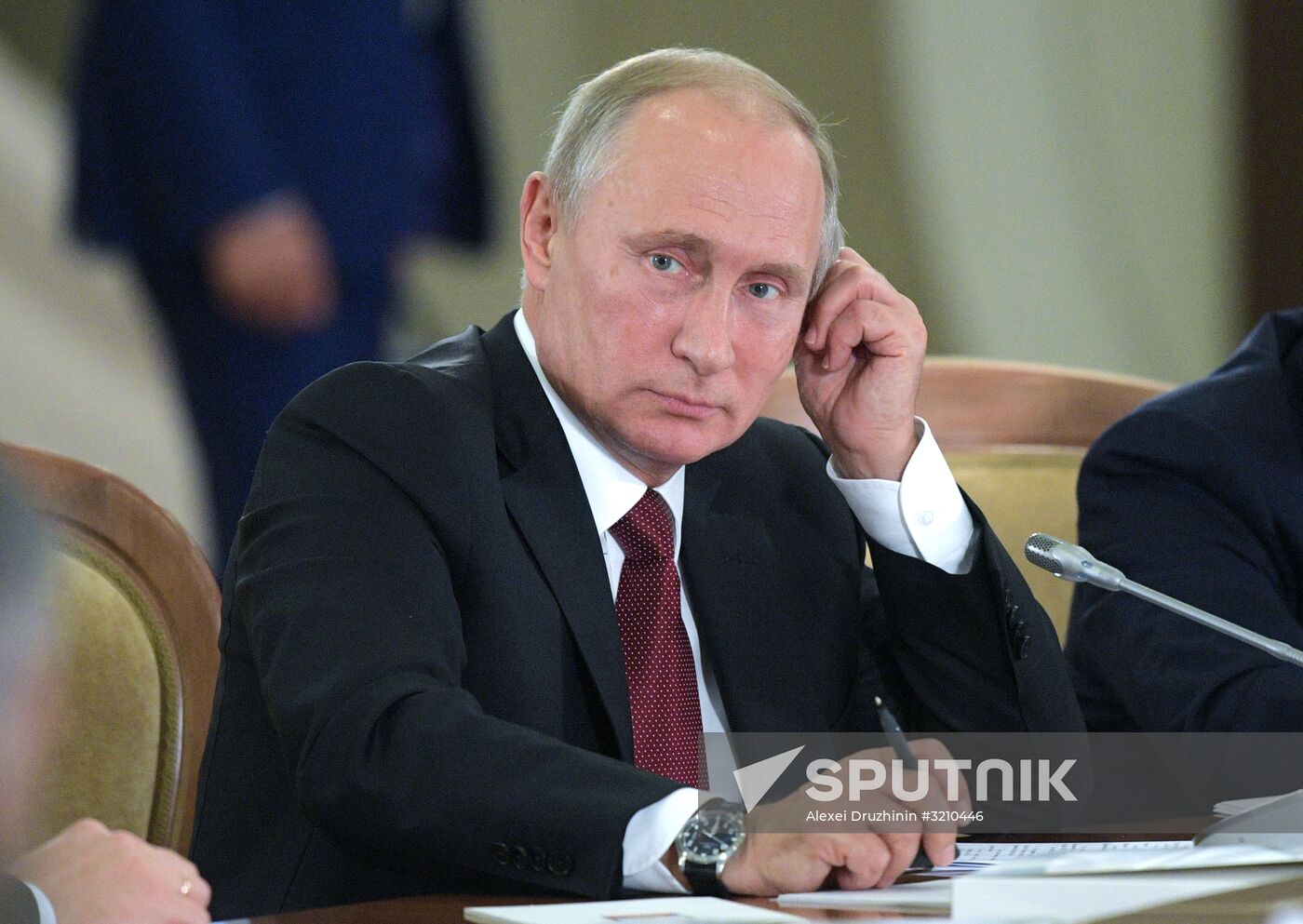 Russian President Vladimir Putin attends EAEU summit