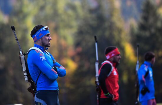 Biathlon. Russian national team's training session