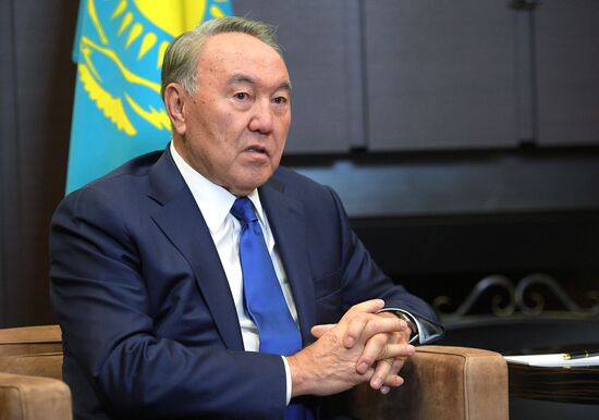 President Vladimir Putin meets with President of Kazakhstan Nursultan Nazarbayev