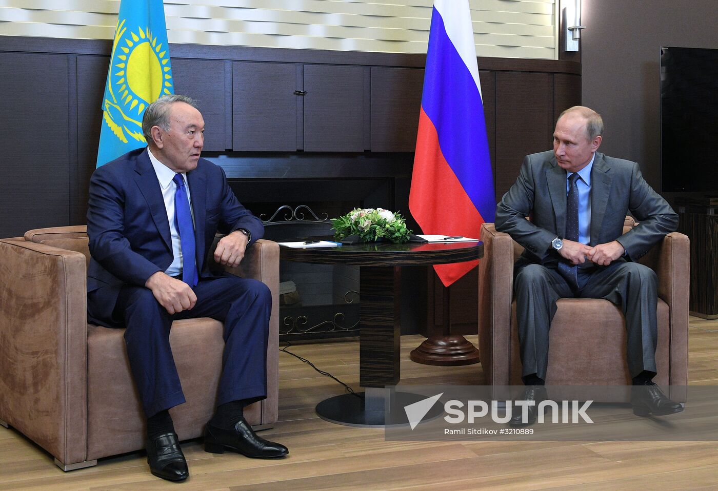 President Vladimir Putin meets with President of Kazakhstan Nursultan Nazarbayev