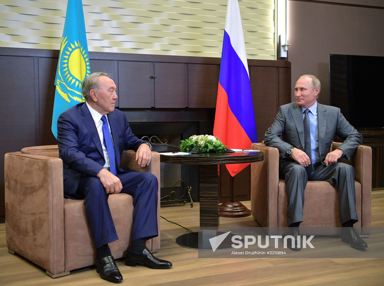 President Vladimir Putin meets with President of Kazakhstan Nursultan Nazarbayev