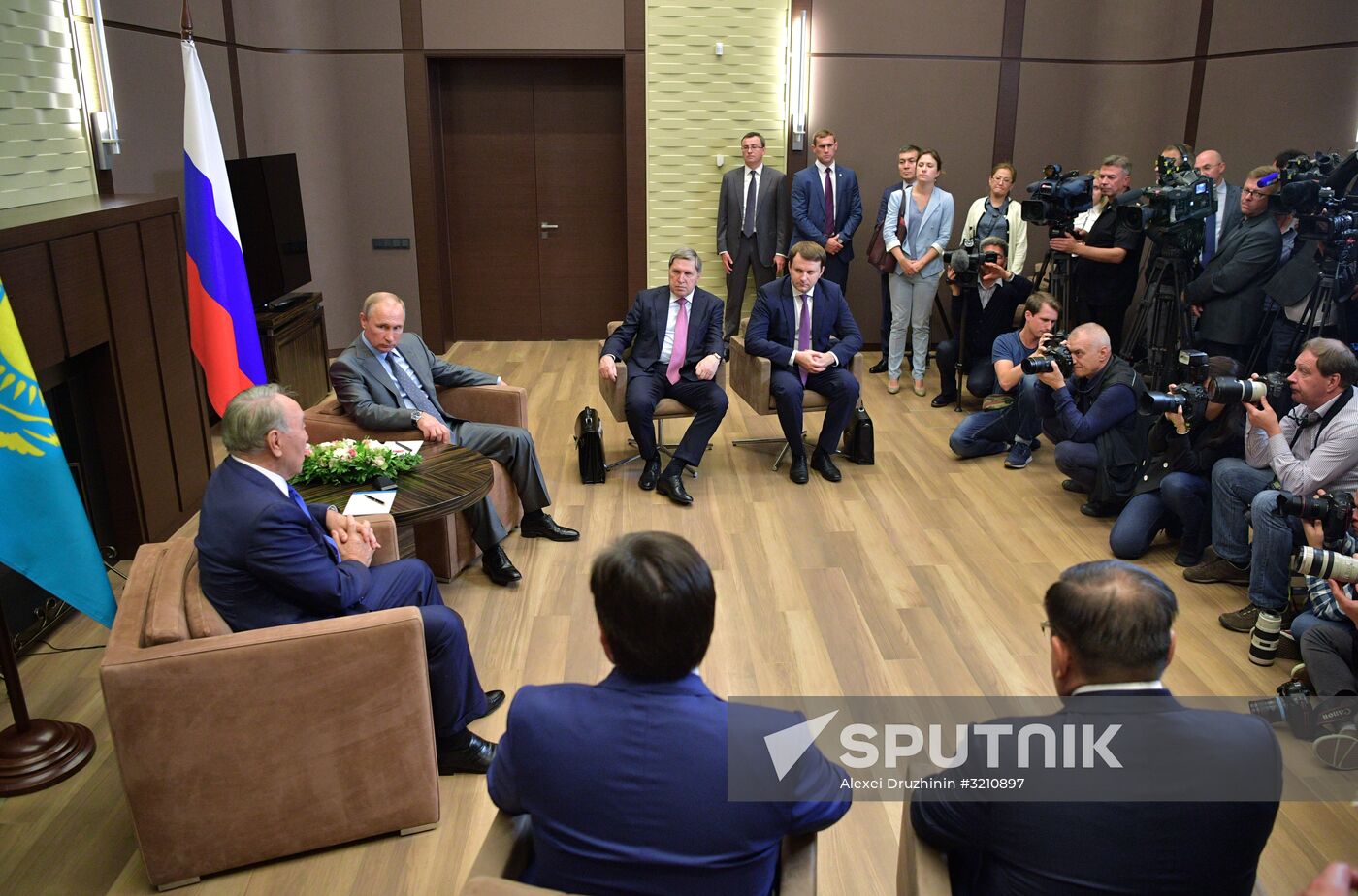 President Vladimir Putin meets with President of Kazakhstan Nursultan Nazarbayev
