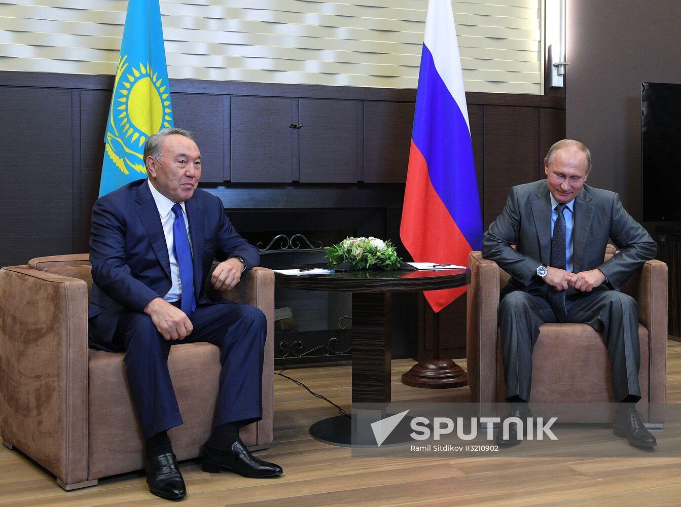 President Vladimir Putin meets with President of Kazakhstan Nursultan Nazarbayev
