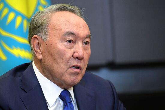 President Vladimir Putin meets with President of Kazakhstan Nursultan Nazarbayev