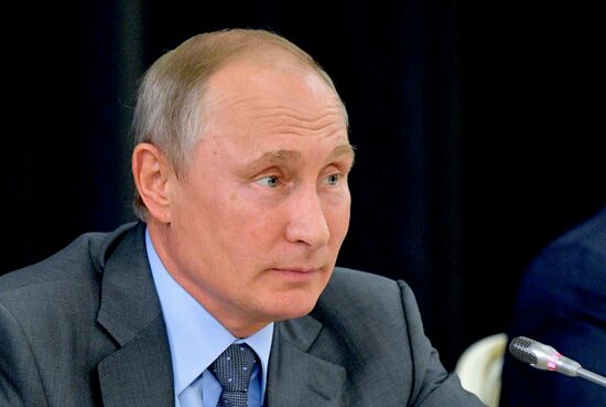 President Putin meets with German business leaders