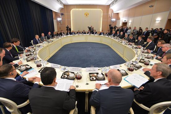 President Putin meets with German business leaders