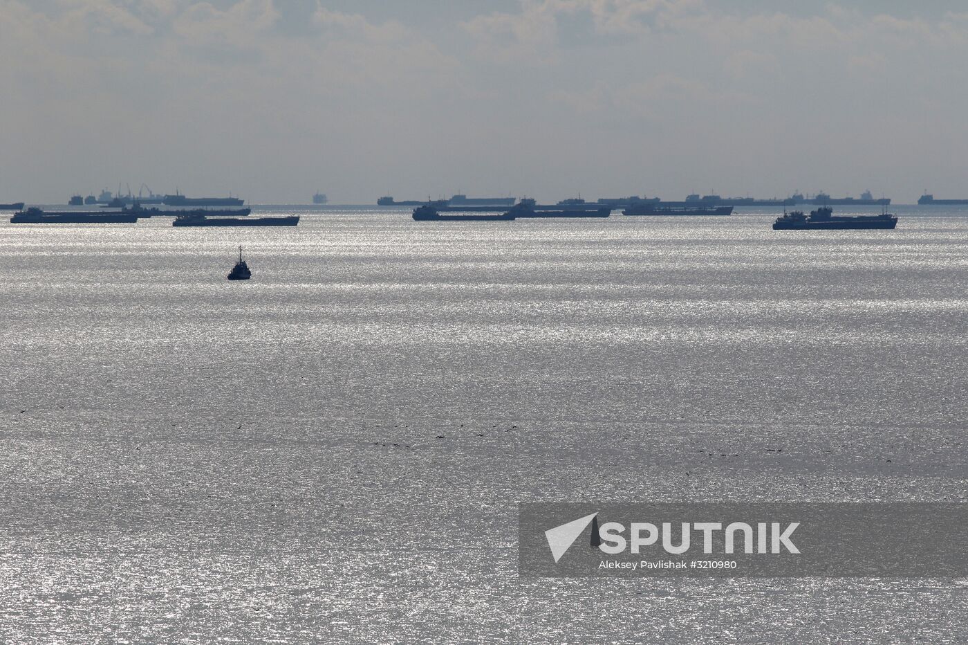 Automobile arch installed on Crimea bridge
