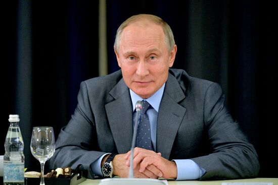 President Putin meets with German business leaders