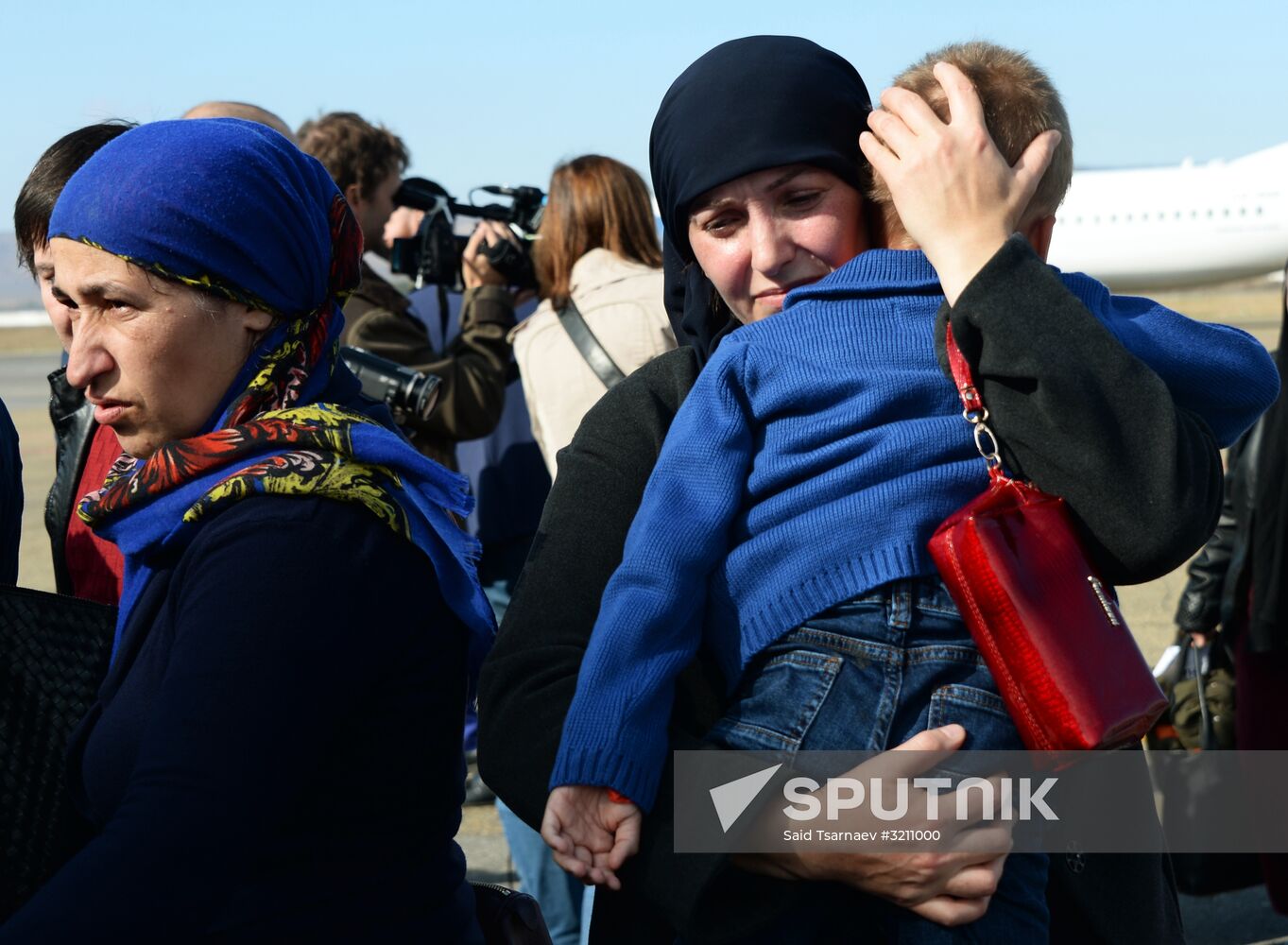 Children rescued in Iraq are welcomed in Grozny