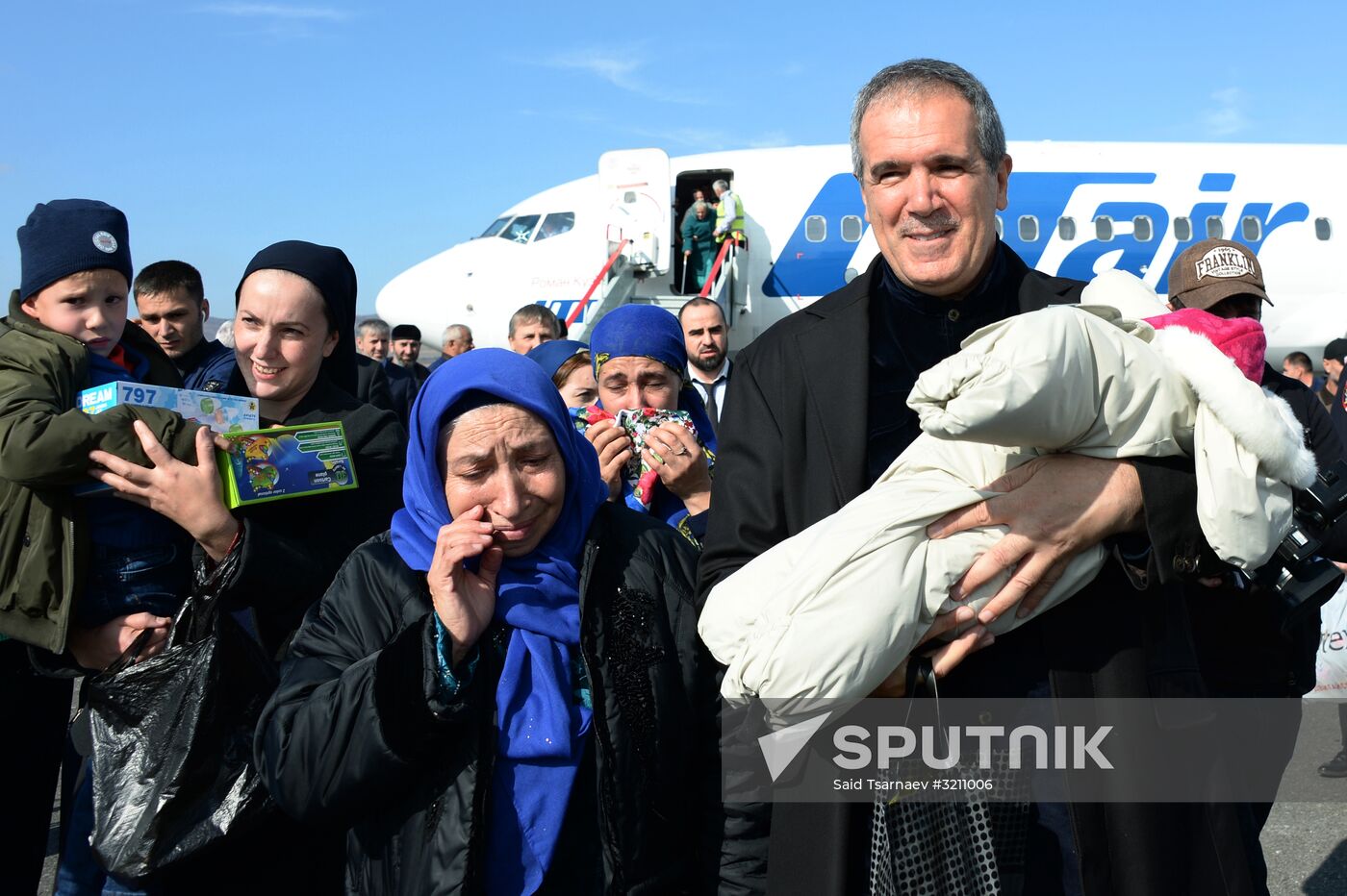 Children rescued in Iraq are welcomed in Grozny