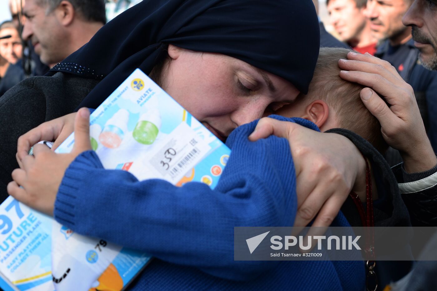 Children rescued in Iraq are welcomed in Grozny