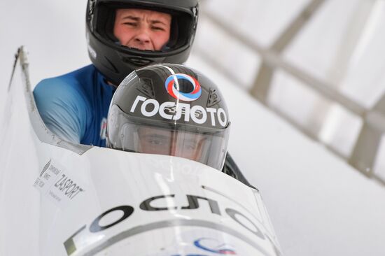 Bobsleigh. Performance testing of Russian national team