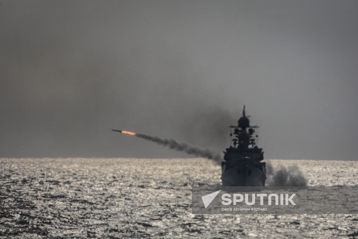 Manuevers of Russian Navy's Caspian Flotilla