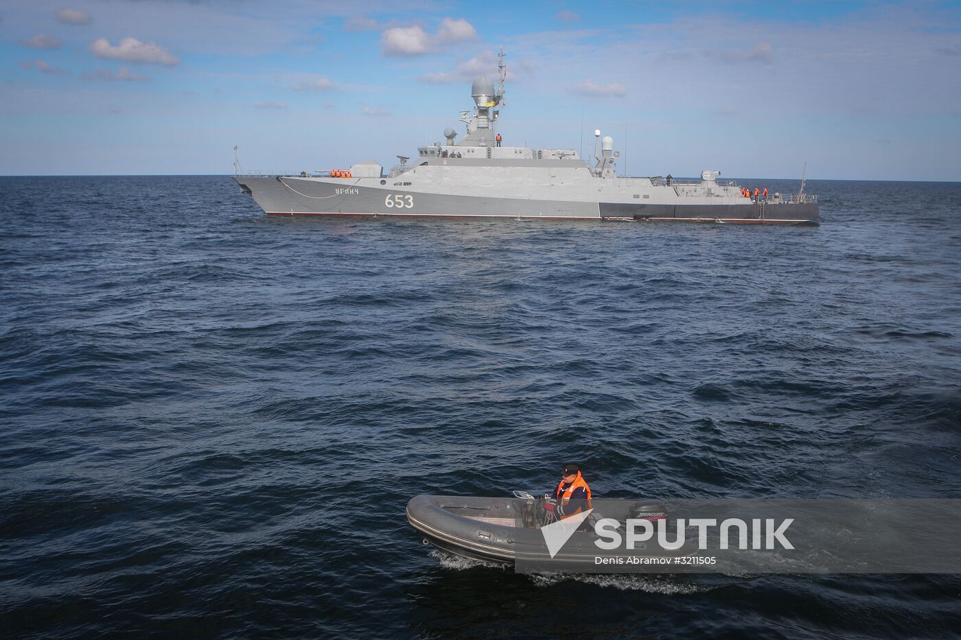 Manuevers of Russian Navy's Caspian Flotilla