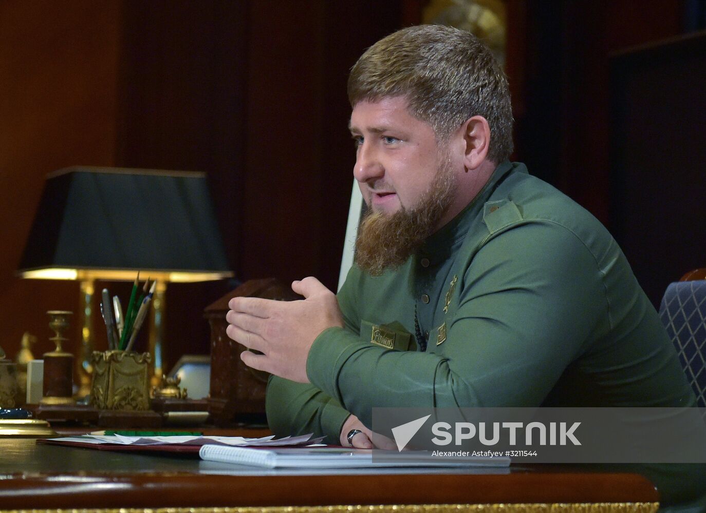 Prime Minister Dmitry Medvedev meets with head of Chechnya Ramzan Kadyrov