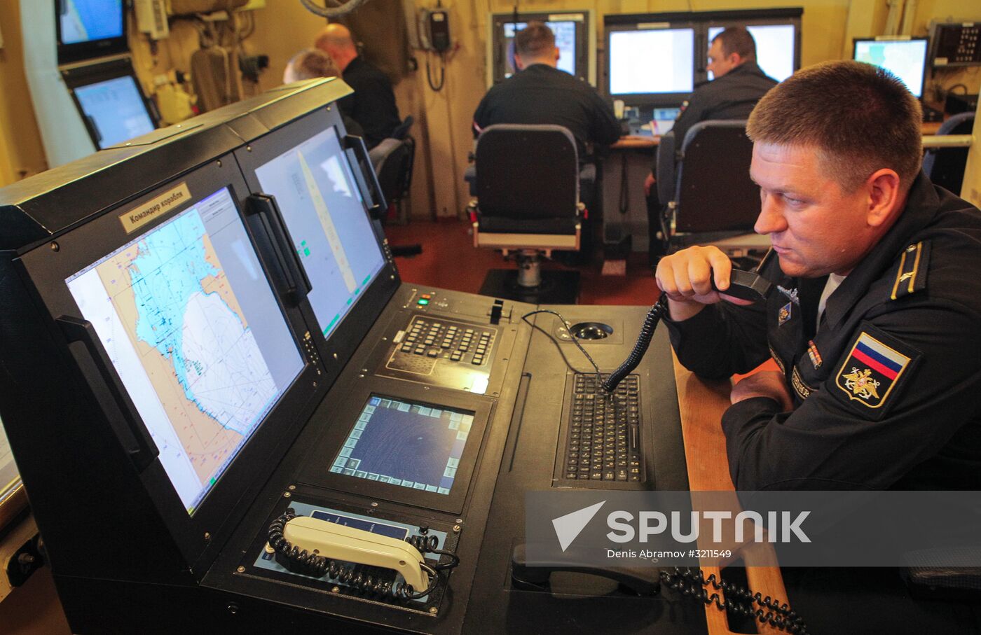 Manuevers of Russian Navy's Caspian Flotilla