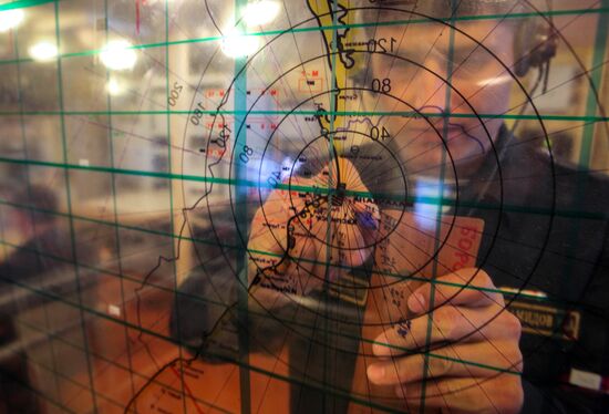 Manuevers of Russian Navy's Caspian Flotilla