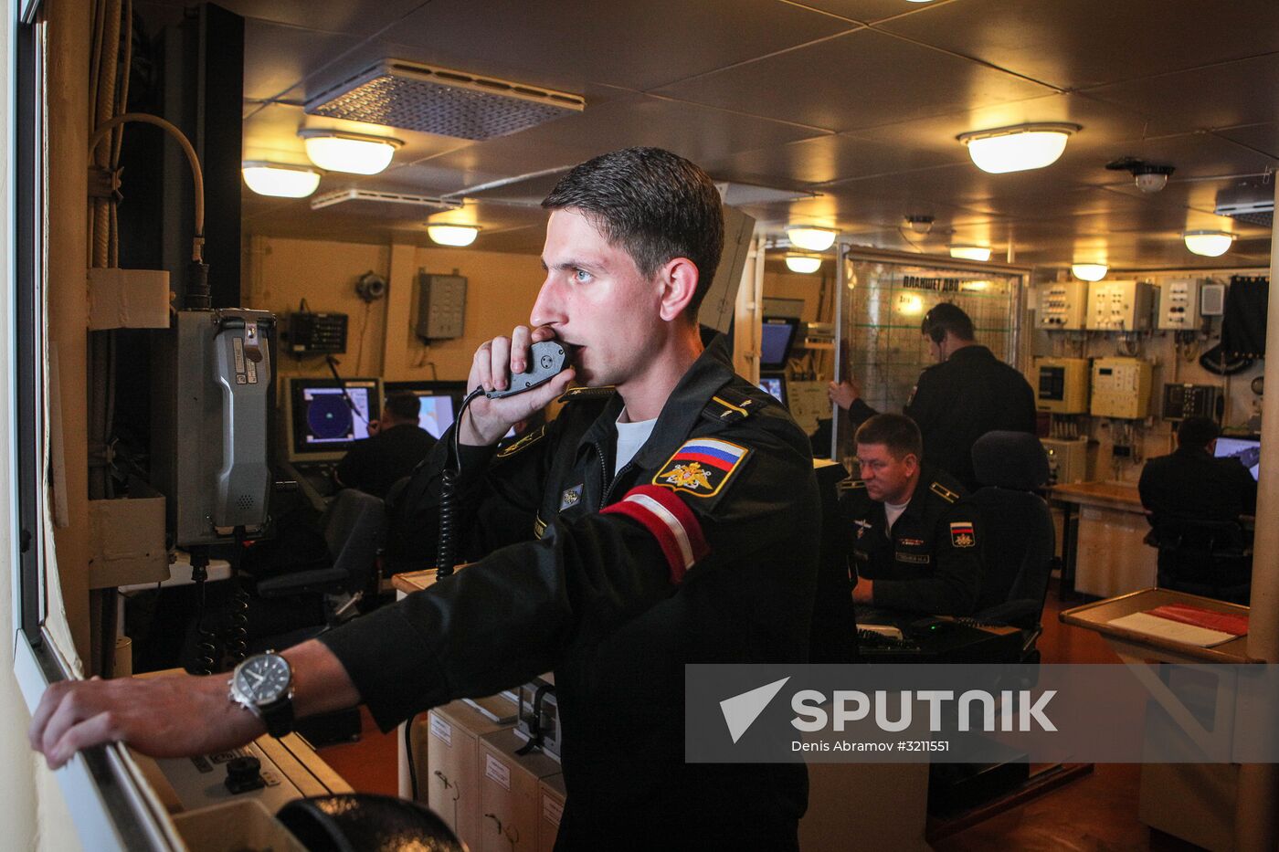 Manuevers of Russian Navy's Caspian Flotilla