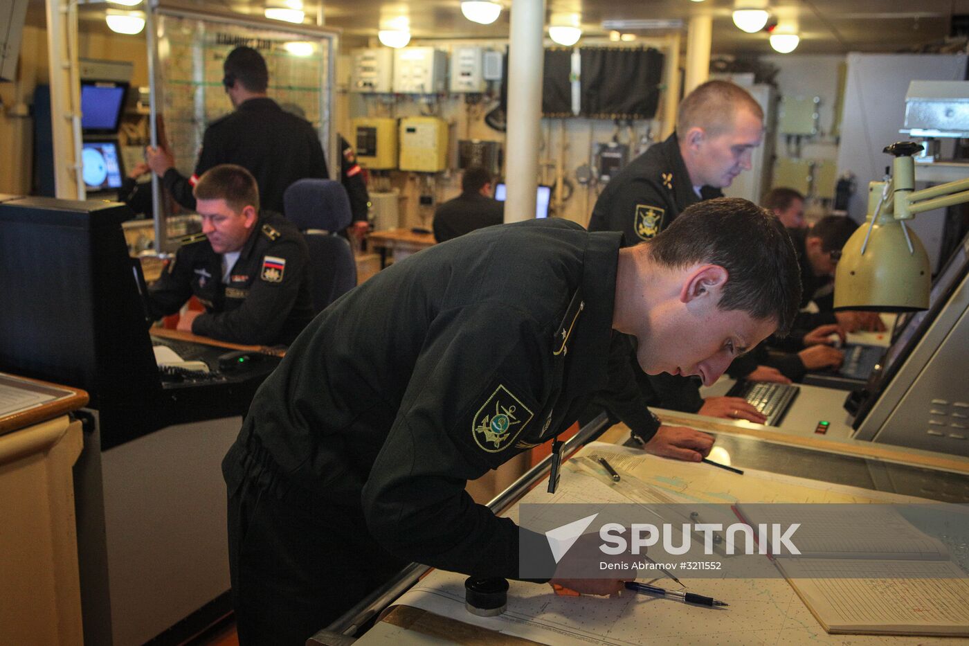 Manuevers of Russian Navy's Caspian Flotilla