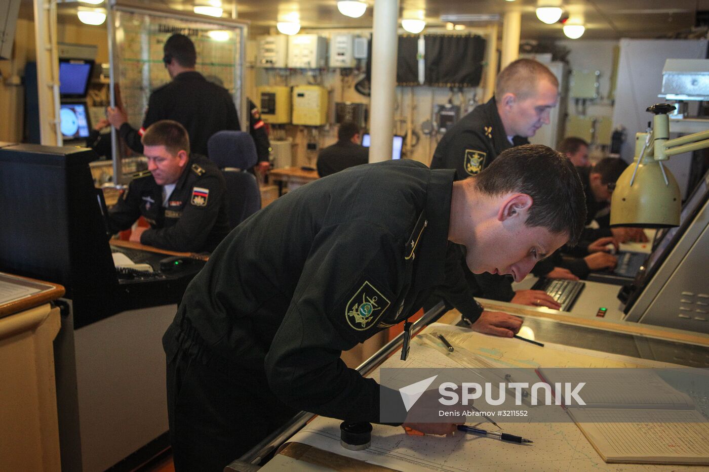 Manuevers of Russian Navy's Caspian Flotilla