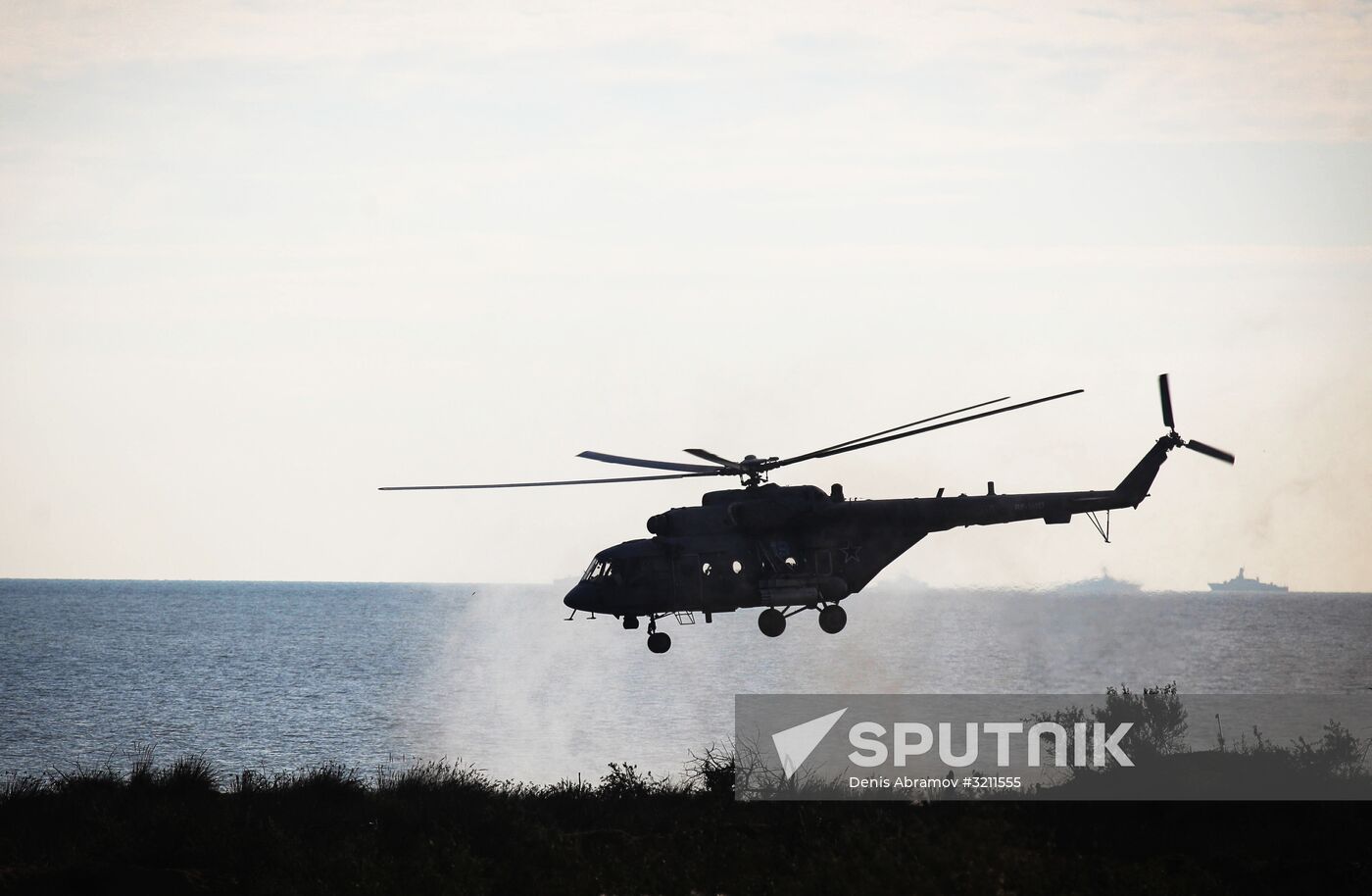 Manuevers of Russian Navy's Caspian Flotilla