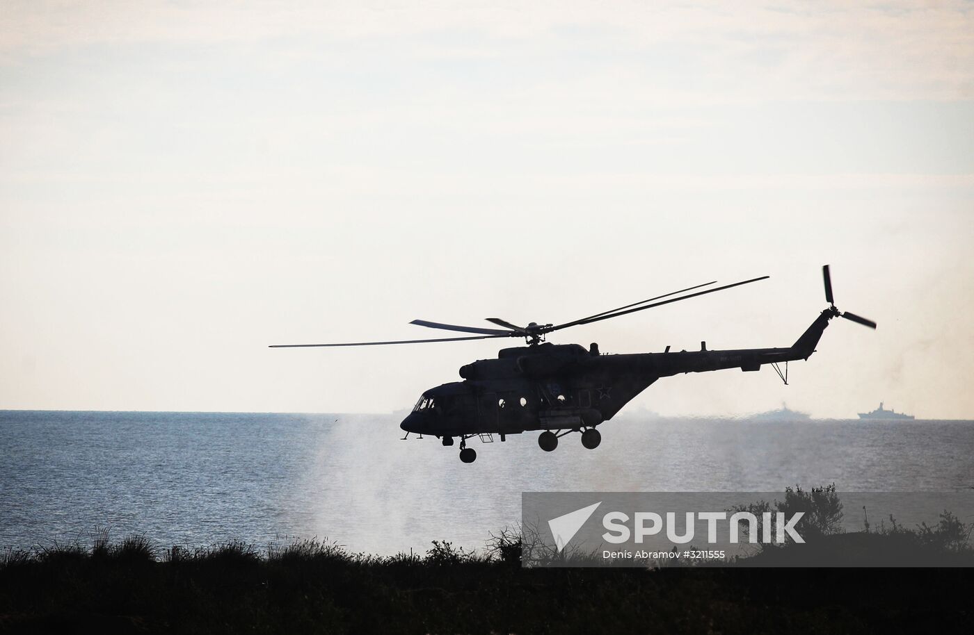 Manuevers of Russian Navy's Caspian Flotilla