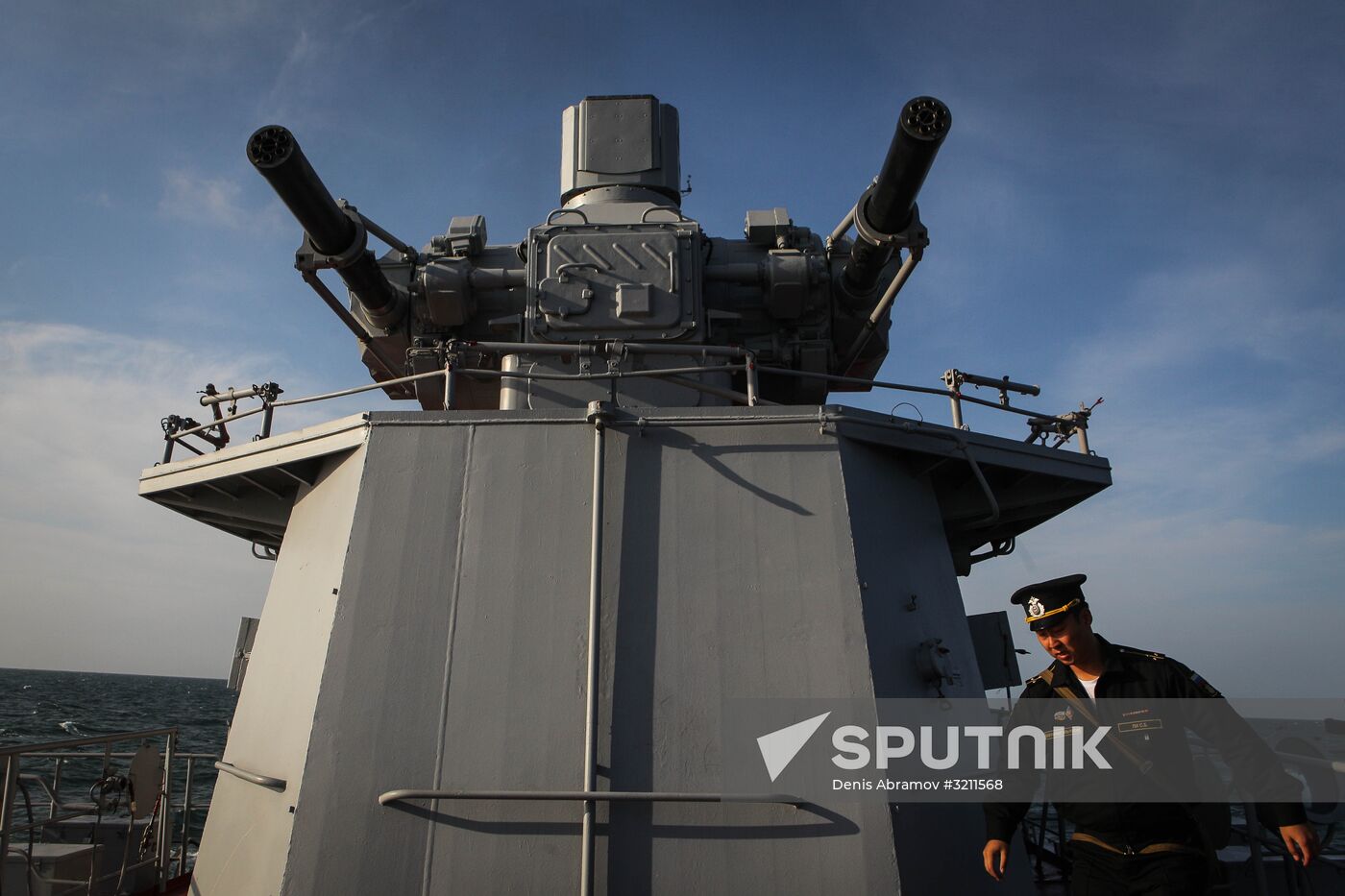 Manuevers of Russian Navy's Caspian Flotilla