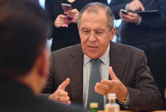 Russian Foreign Minister Sergei Lavrov's meetings in Moscow