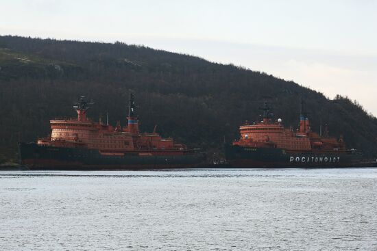 Ships in Kola Bay