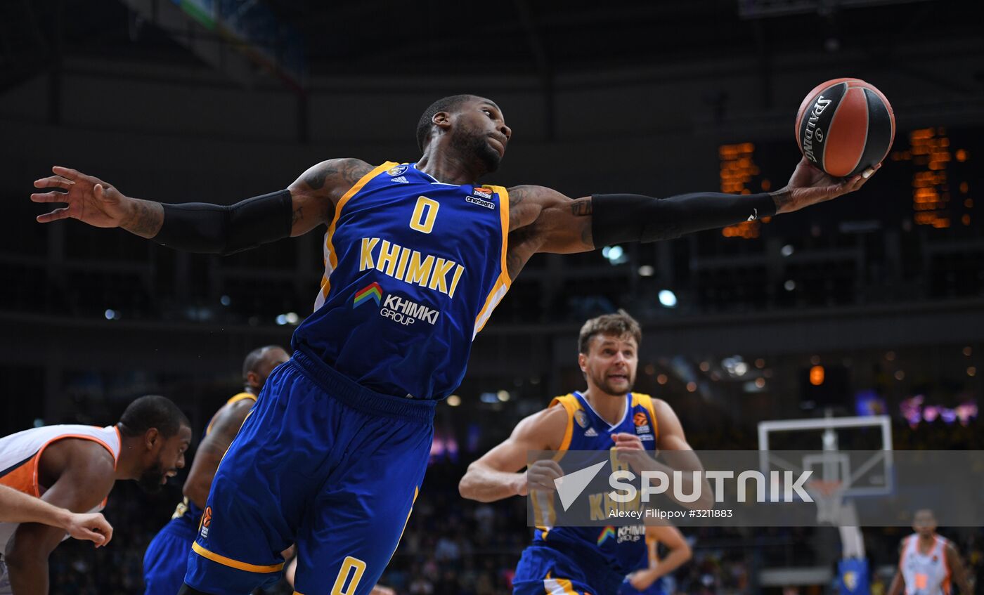 Basketball. Euroleague. Khimki vs. Valencia