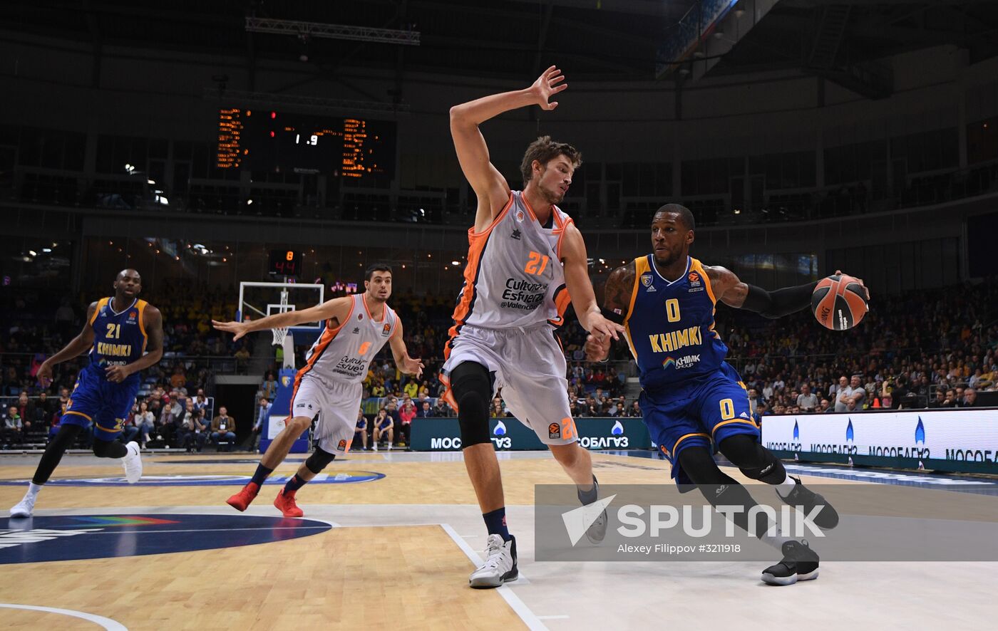 Basketball. Euroleague. Khimki vs. Valencia