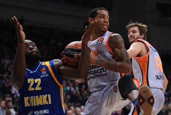 Basketball. Euroleague. Khimki vs. Valencia