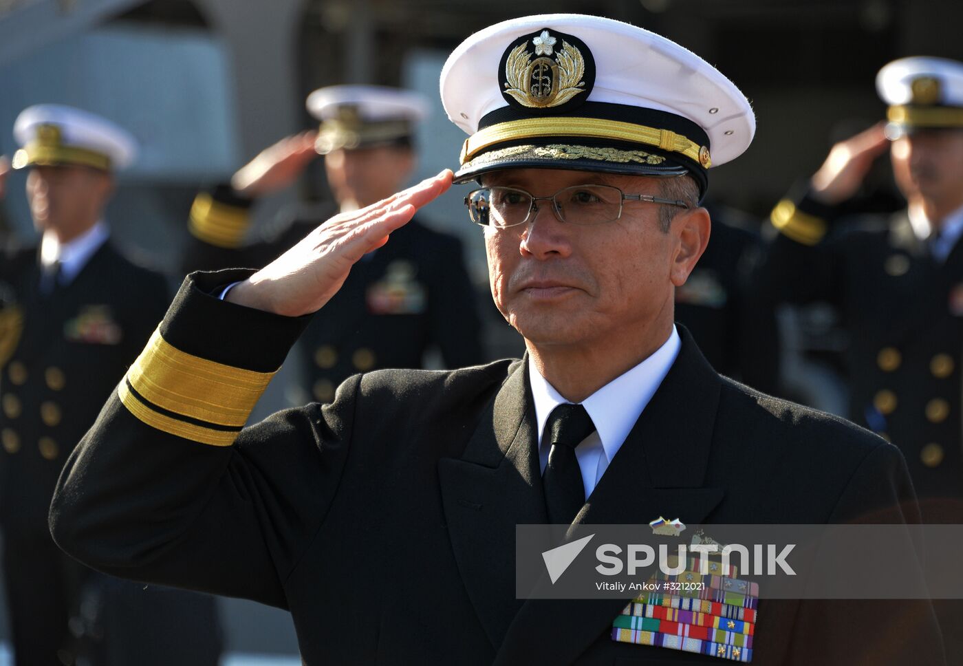 Japan Self-Defense Force ships arrive in Vladivostok