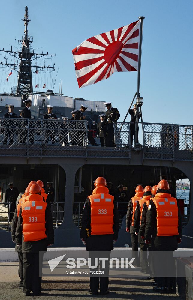 Japan Self-Defense Force ships arrive in Vladivostok