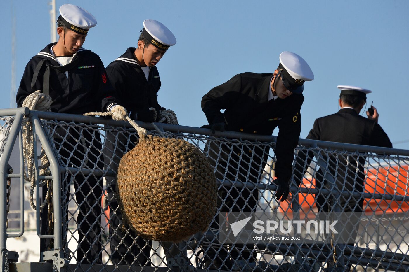 Japan Self-Defense Force ships arrive in Vladivostok