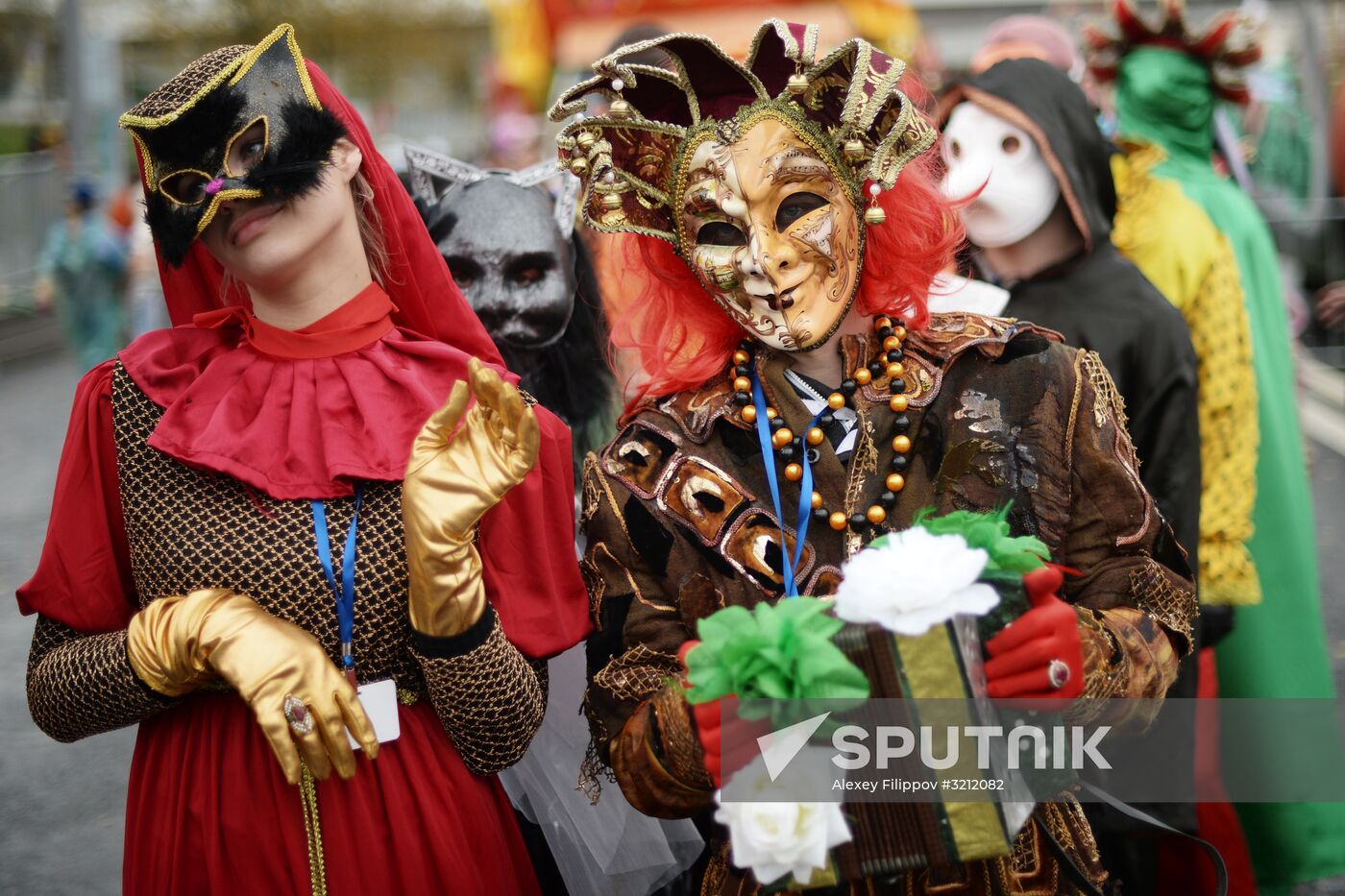 Carnival procession as part of 19th World Festival of Youth and Students