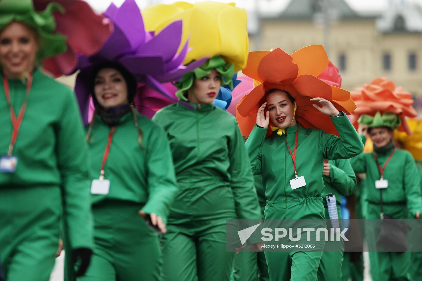 Carnival procession as part of 19th World Festival of Youth and Students