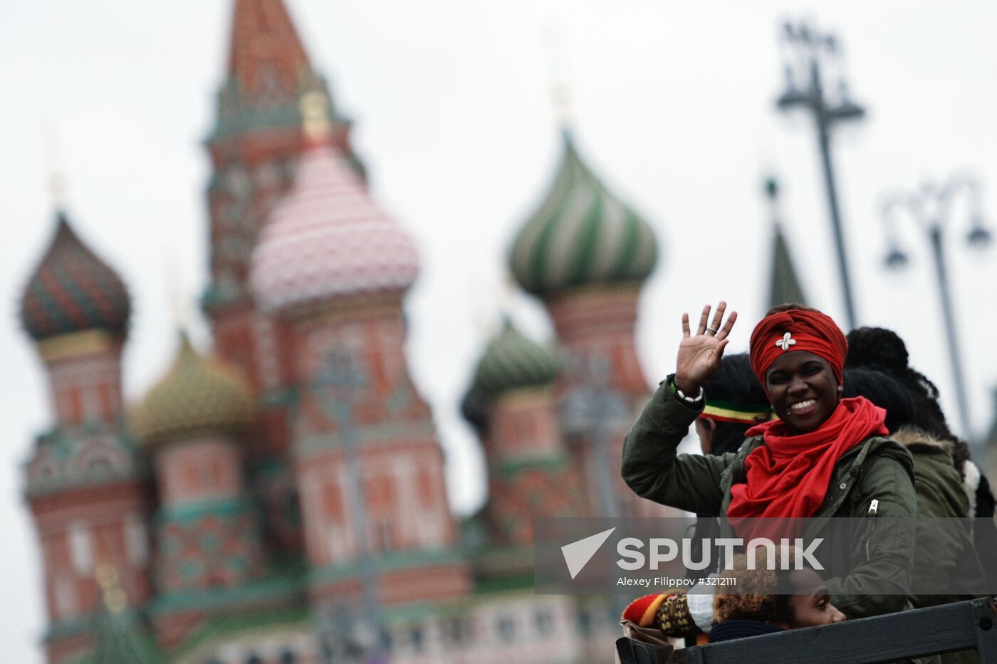 Carnival procession as part of 19th World Festival of Youth and Students