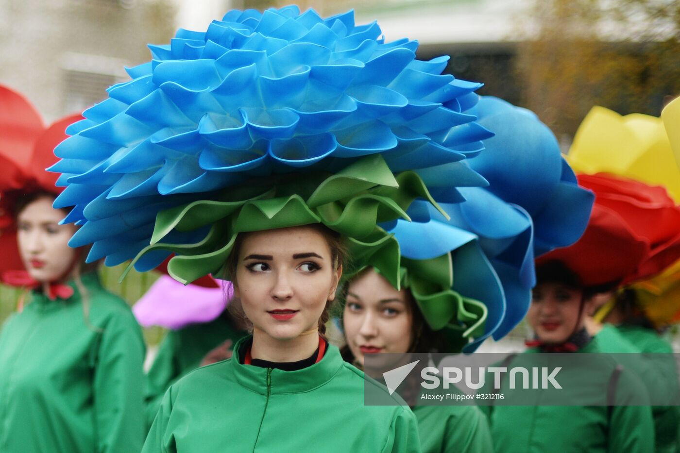 Carnival procession as part of 19th World Festival of Youth and Students