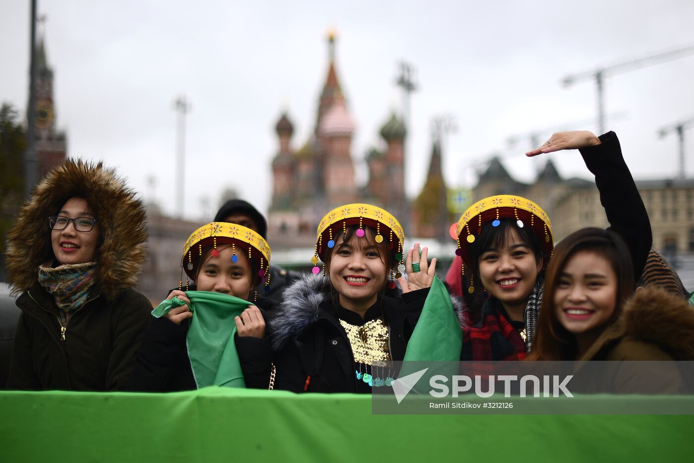 Carnival procession as part of 19th World Festival of Youth and Students