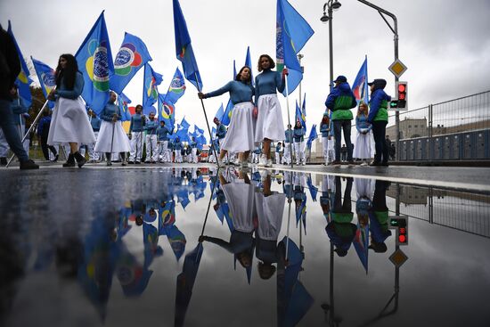 Carnival procession as part of 19th World Festival of Youth and Students