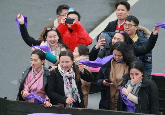 Carnival procession as part of 19th World Festival of Youth and Students