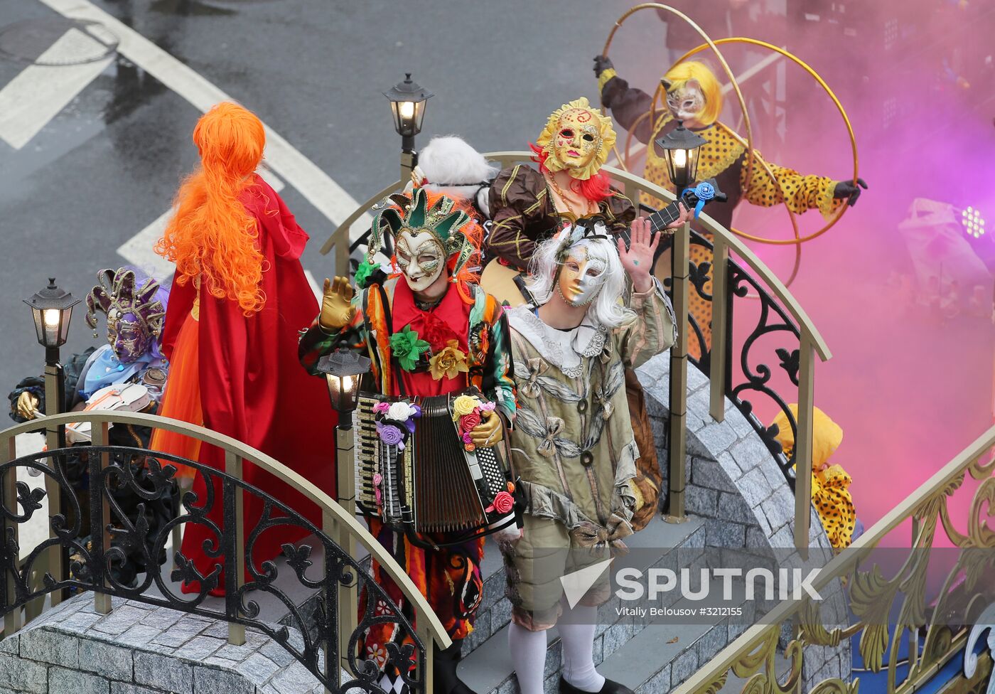 Carnival procession as part of 19th World Festival of Youth and Students