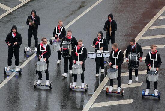 Carnival procession as part of 19th World Festival of Youth and Students
