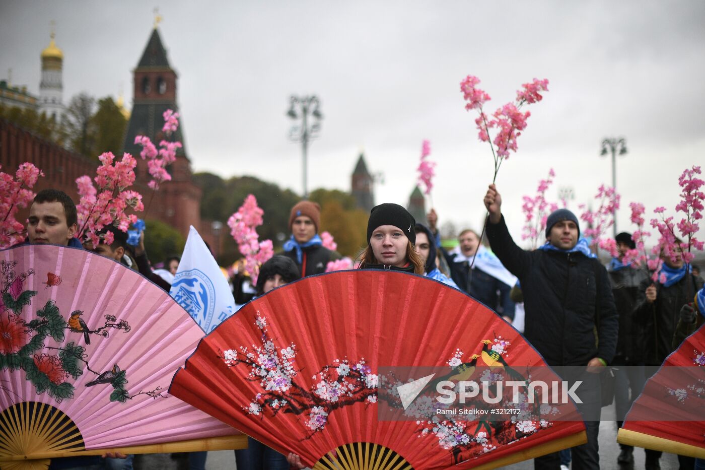 Carnival procession as part of 19th World Festival of Youth and Students