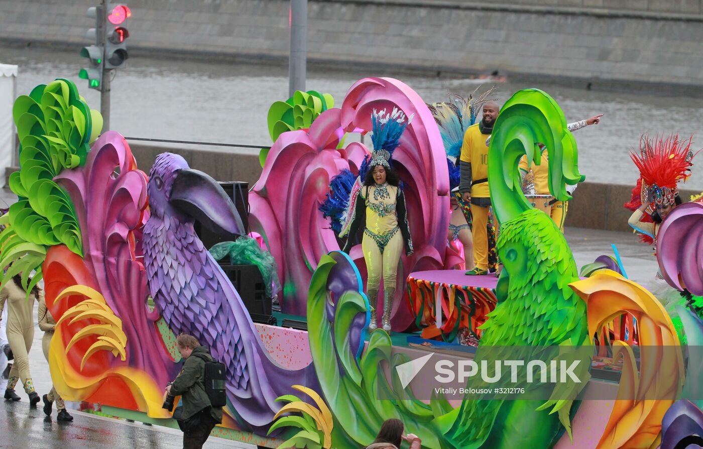 Carnival procession as part of 19th World Festival of Youth and Students