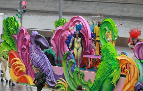 Carnival procession as part of 19th World Festival of Youth and Students