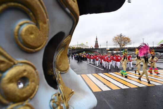 Carnival procession as part of 19th World Festival of Youth and Students