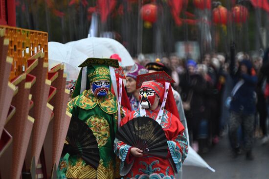 Carnival procession as part of 19th World Festival of Youth and Students
